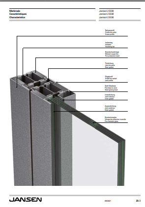 Jansen Janisol 2 EI30 Stahl-Systeme Brandschutztüren